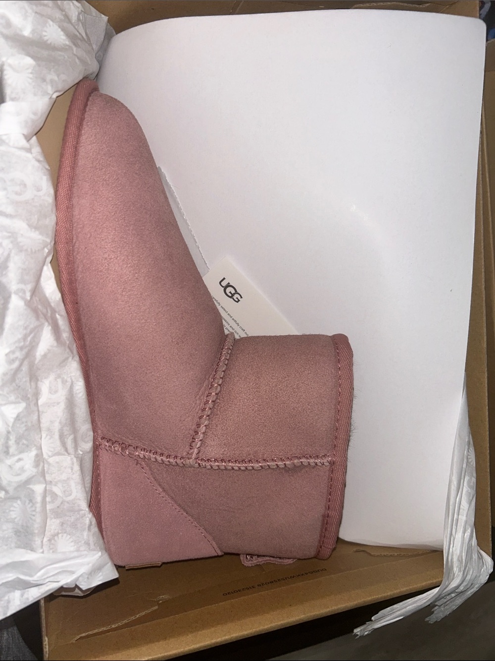 UGG Classic Short Boot in Rose Suede
